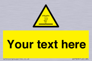 Custom warning geyser water jet